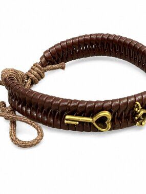Handmade Leather Bracelet Adjustable Boho Nature Artisan Jewelry Canada NWT
